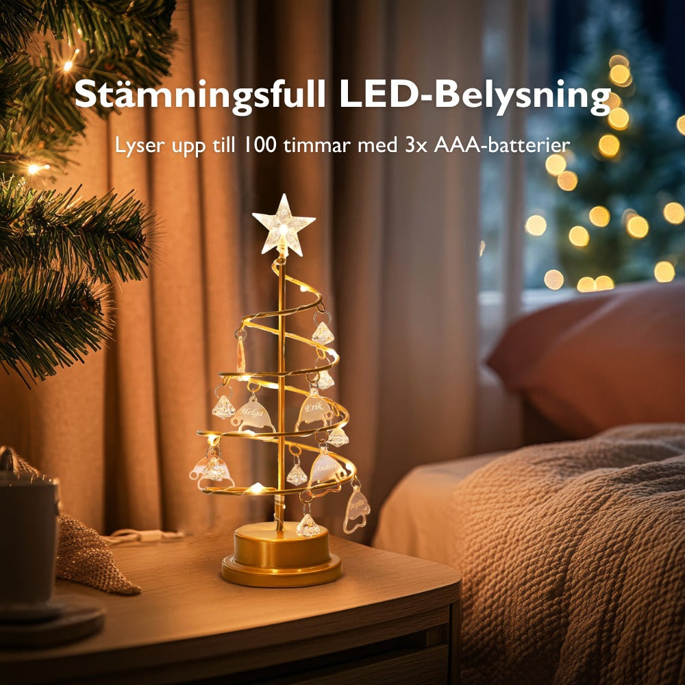 Familjegran | Vacker Personaliserad Julgranslampa