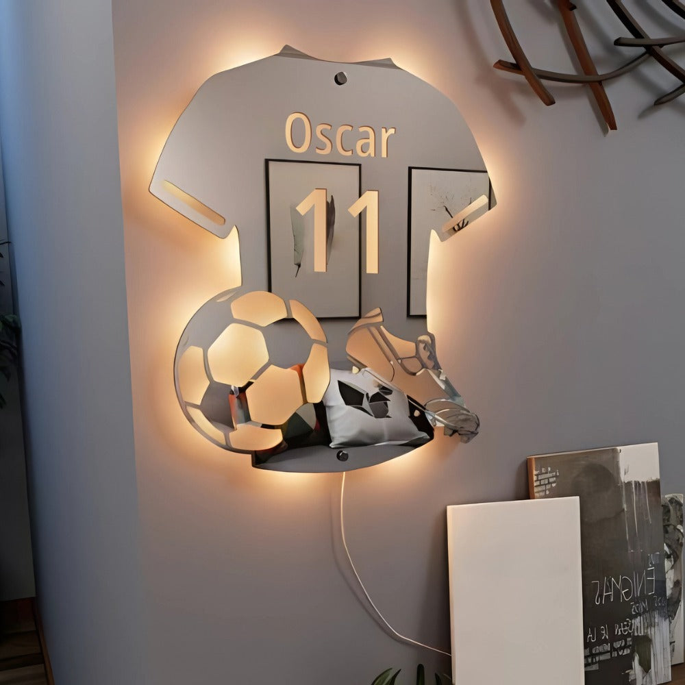 Fotbollsspelare | Personlig LED-Spegel