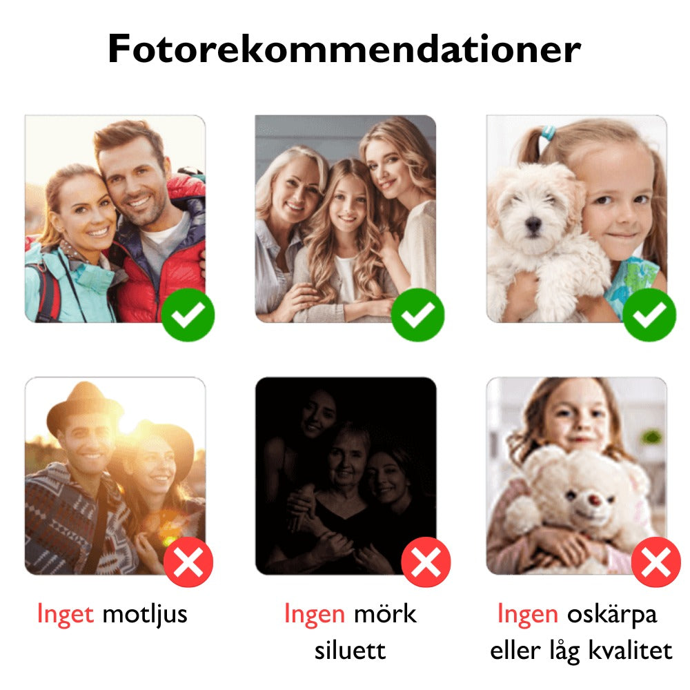 Fotokristall | Personalisierte Kerzenhalter