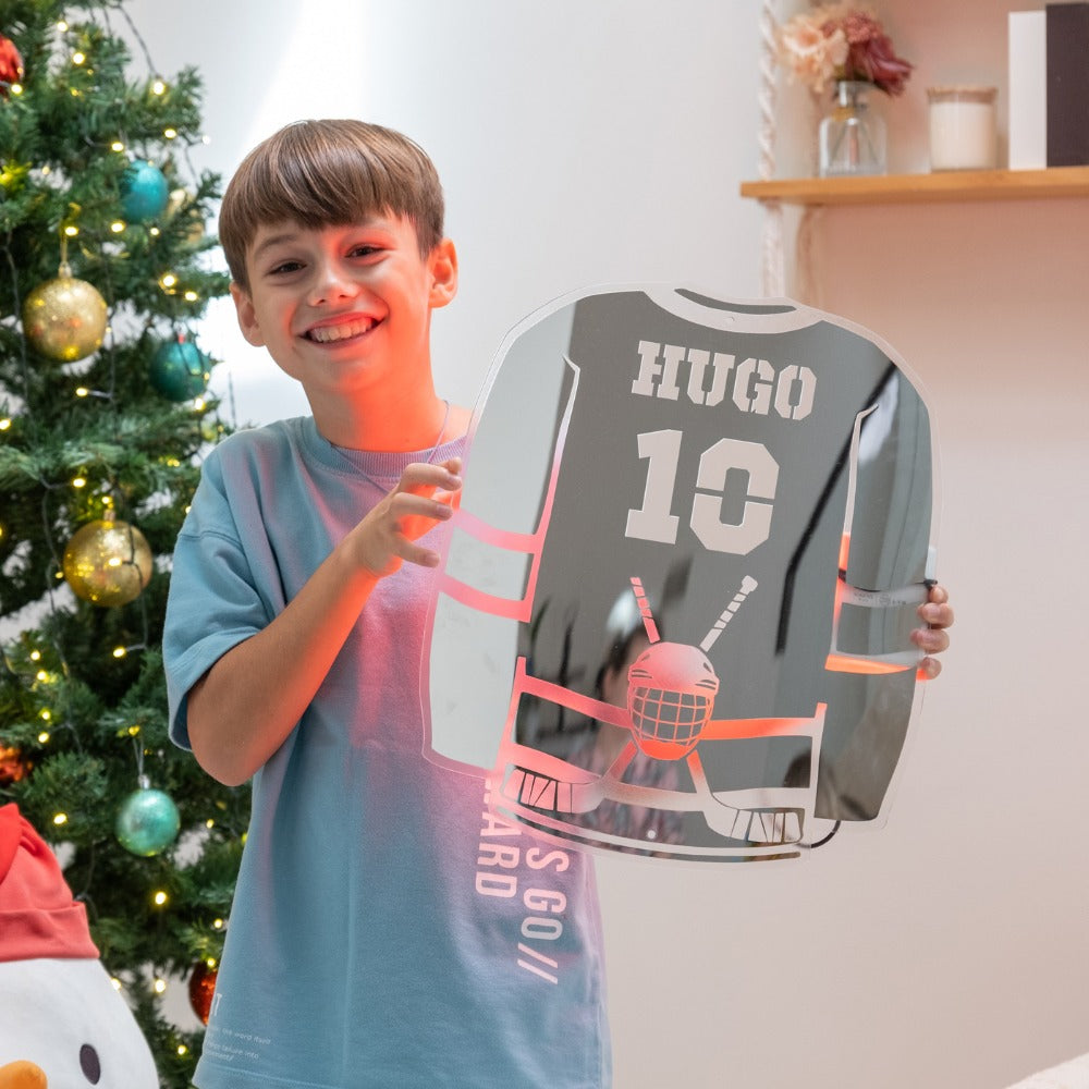 Hockeyspieler | Persönlicher LED-Spiegel