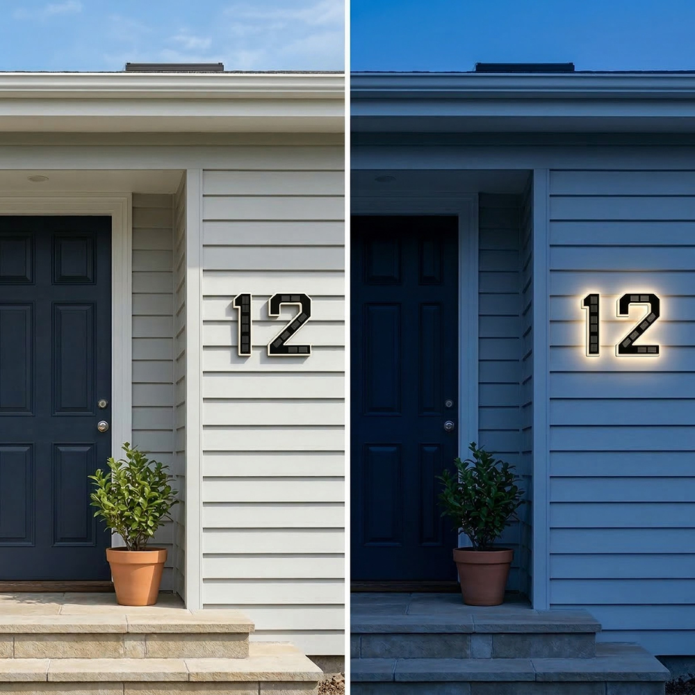 Husnummer | Belysta & Solcellsdrivna