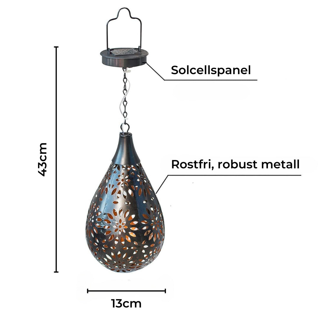 Lysdroppe | Solcellsdriven Trädgårdsbelysning